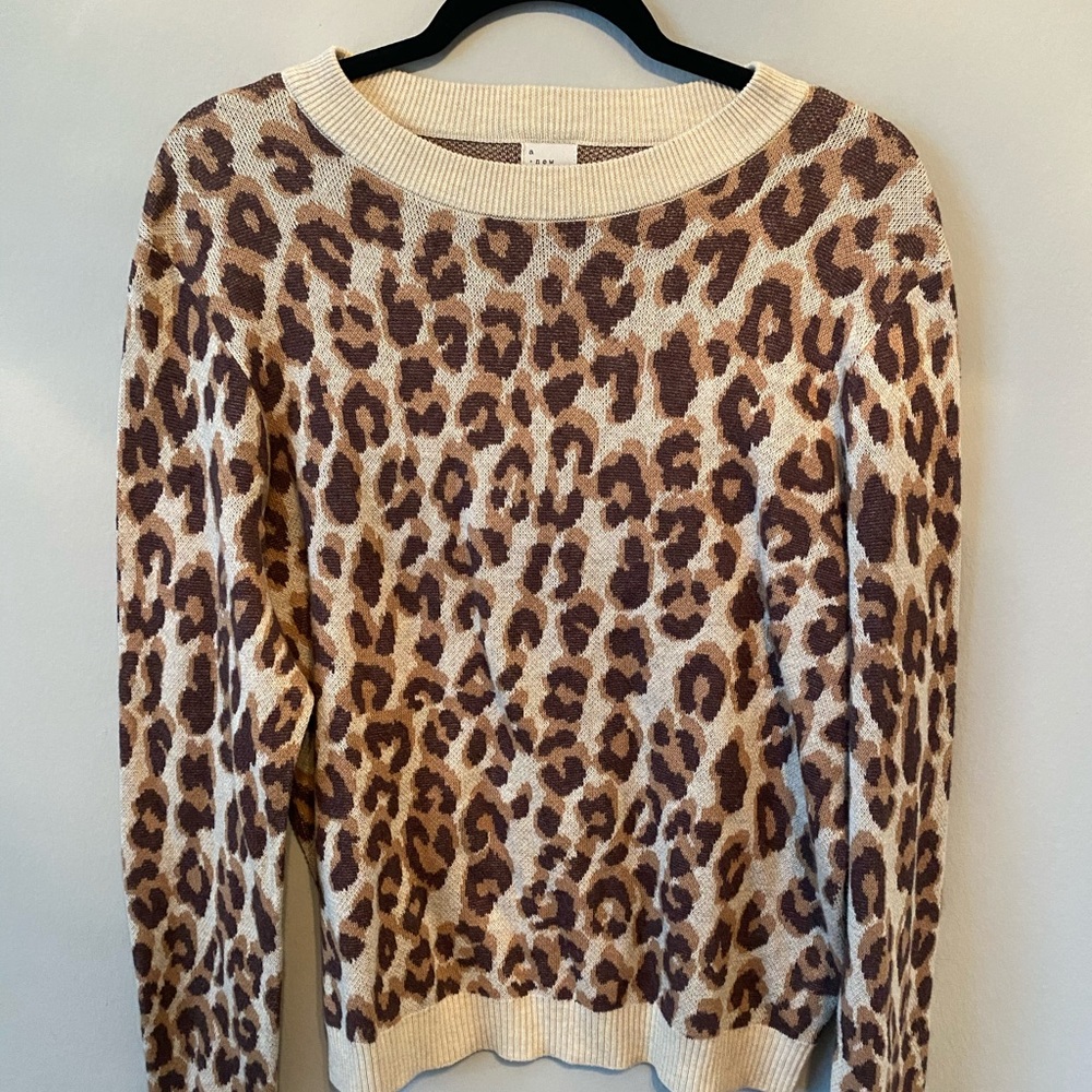 Cheetah Print Sweater - Never Worn